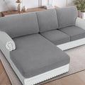 H.VERSAILTEX Sectional Couch Covers 6 Pieces Stretch Sofa Covers by HVERSAILTEX