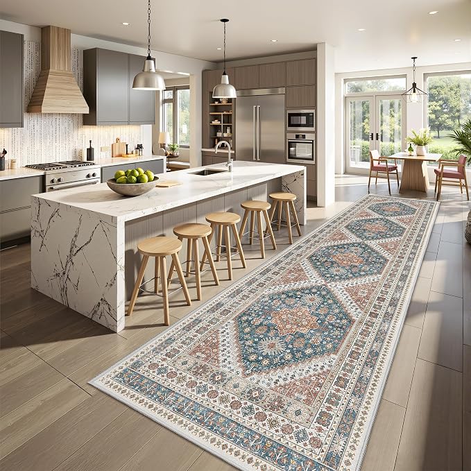 Runner Rug 2x10, Washable Rugs for Entryway Rug, Bathroom Bedroom by Restydon