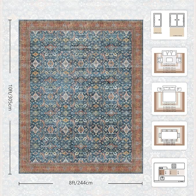 8x10 Area Rugs for Living Room - Image 2