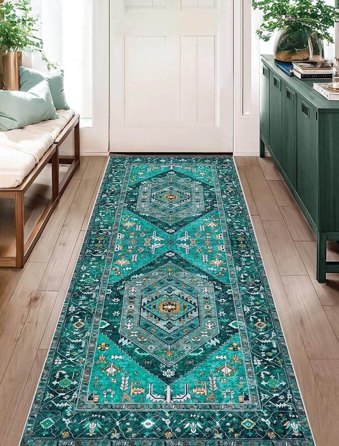 SERISSA 2x5 Washable Non Slip Boho Runner Rug - Image 5