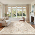7x9 Area Rugs for Living Room, Large Washable Rug, Dining Room, Low Pile by Zesthome