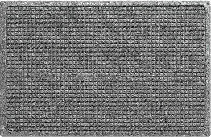 WaterHog Squares Front Door Mat Indoor Outdoor Entrance, All-Weather Mats | by WaterHog