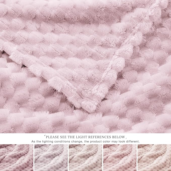 EXQ Home Gentle Soft Fleece Throw Blanket – Cozy Lightweight 3D Imitation - Image 6