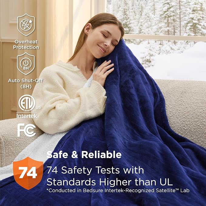 Bedsure Heated Blanket Throw, Soft Electric Blanket - Image 6