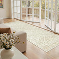 Soalmost Runner Rug 2x5 Washable Non-Slip Kitchen Entry Runners Beige/Brown | by Soalmost