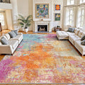 8x10 Area Rugs, Abstract Modern Ultra Soft Washable Rug, Non Slip Carpet by Yarooge