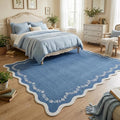GarveeHome 6x9 Scalloped Area Rug Soft Washable Rug by GarveeHome