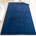 nuLOOM Jeni Navy Checkered Washable Runner Rug by nuLOOM