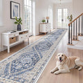 2'6 x 14' Runner Rug Non Slip, Washable Kitchen Rugs, Living Room, Extra Long by Zesthome