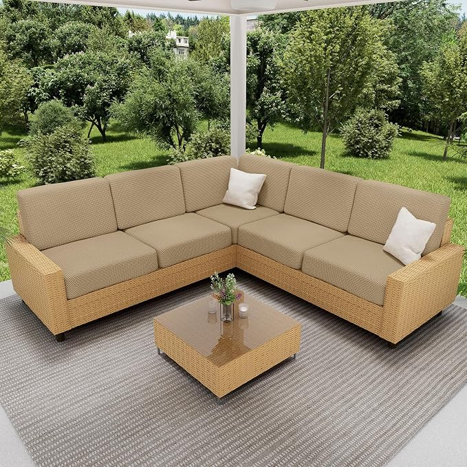 Waterproof Sectional Couch Covers, Non Slip Sofa Cushion Covers | L Shape - Image 2