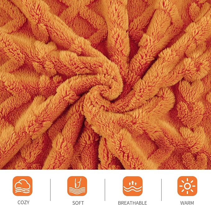 Aganear Fleece Throw Blanket for Couch, Fall Boho Blankets, Warm Gift for Women - Image 9