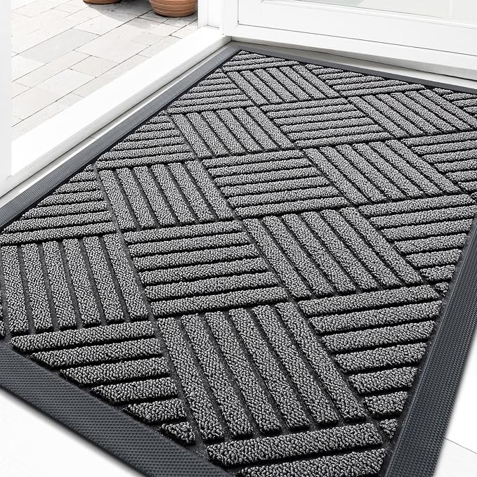 OLANLY Front Door Mat Outside Entrance 33x21, Waterproof Heavy-Duty Doormat | by OLANLY