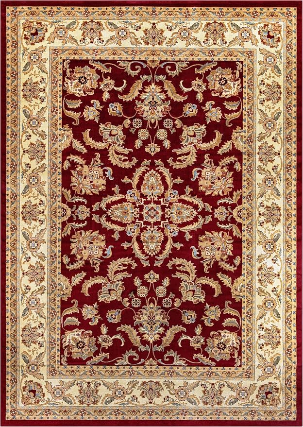 Rugs.com Aditi Collection Rug – 10x14 Red Medium-Pile Rug Perfect - Image 3