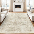 Soalmost Abstract Area Rug 6x9 for Living Room Washable Rugs Beige/Gray | by Soalmost