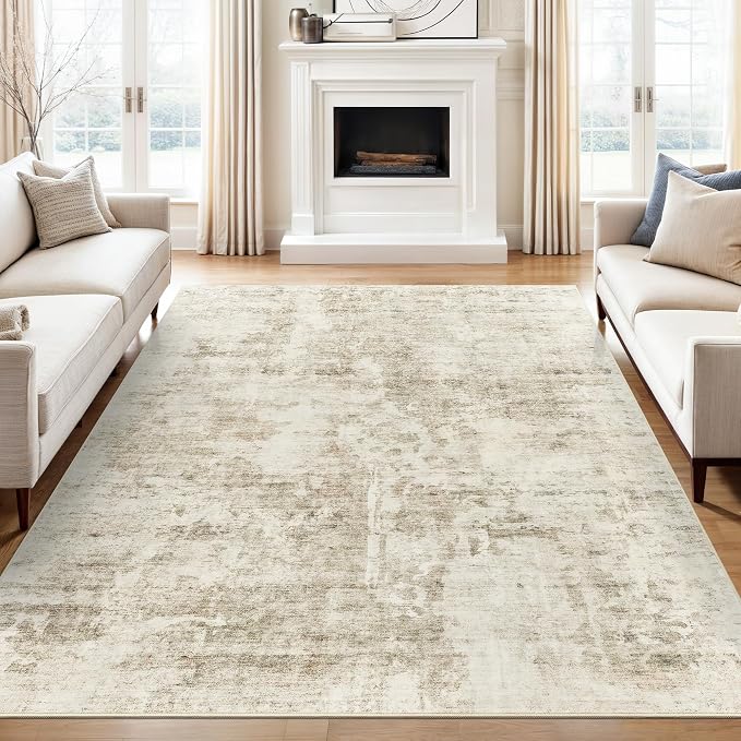 Soalmost Abstract Rug 5x7 Washable Area Rugs - Image 2