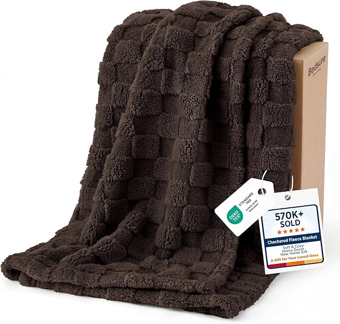 Bedsure GentleSoft Chocolate Throw Blanket by Unknown