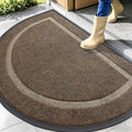 OLANLY Half Circle Front Door Mat Outside 47x32 All-Season Rubber Doormat | by OLANLY