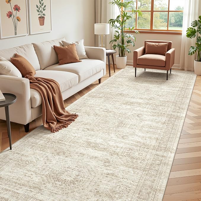 4x12 Runner Rug Non Slip, Washable Hallway Runner Rug, Nursery Room, Soft - Image 3