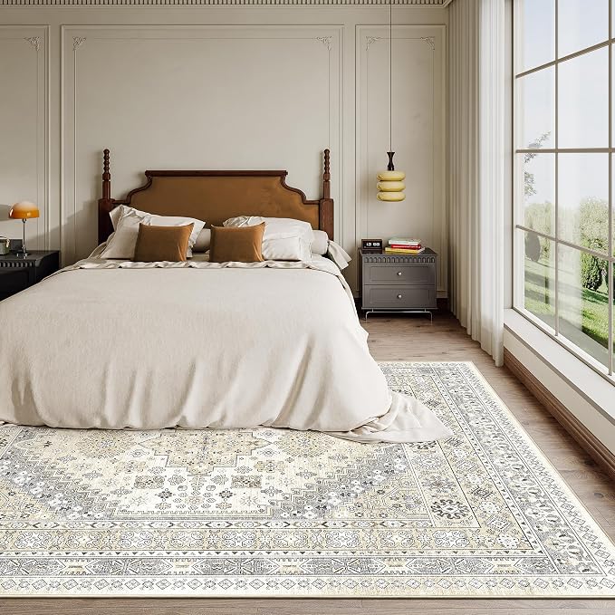 7x9 Area Rugs for Living Room, Large Washable Rug, Dining Room, Low Pile - Image 9