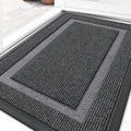 OLANLY Front Door Mat Outside 33x21, All-Season Heavy-Duty Rubber Doormat | Grey by OLANLY