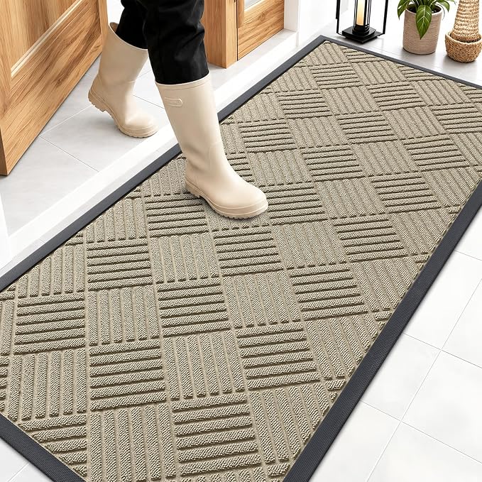OLANLY Front Door Mat Outside Entrance 59x23, Waterproof Heavy-Duty Doormat | by OLANLY