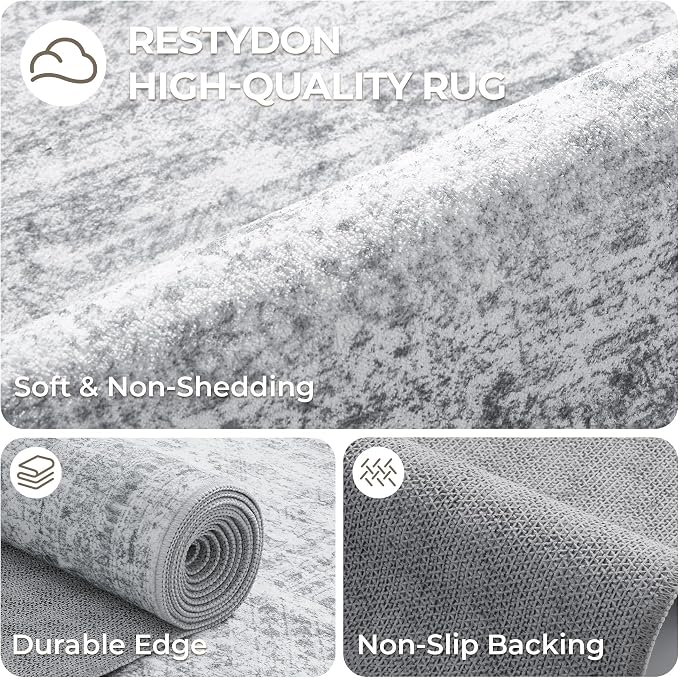 2x10 Runner Rug Non Slip, Washable Hallway Runner Rug, Laundry Room, Soft - Image 7