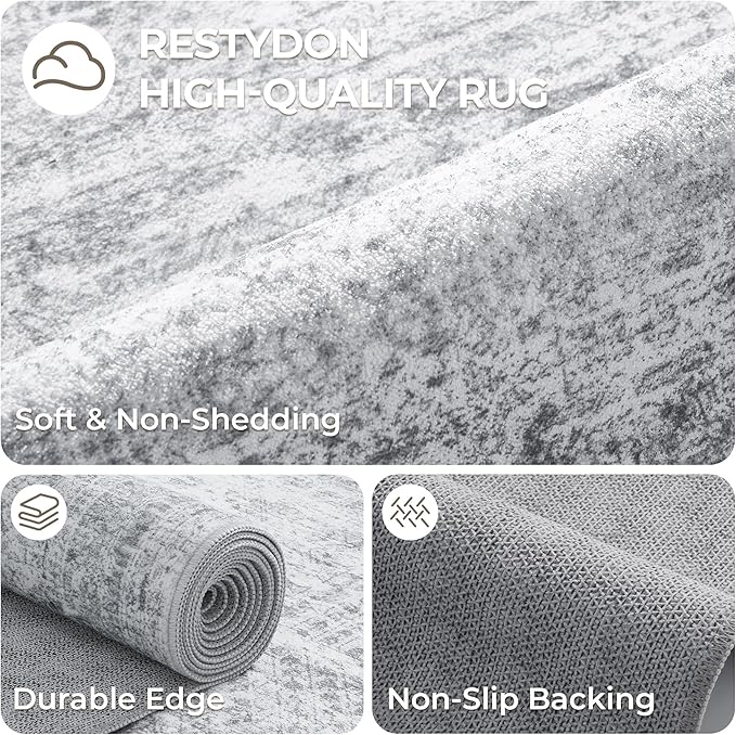 2x6 Runner Rug Non Slip, Washable Hallway Runner Rug, Nursery Room, Soft Runner - Image 7
