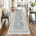 Runner Rug 2x8 Runners for Hallways Non Slip Washable, Low Pile Soft Hallway by Restydon