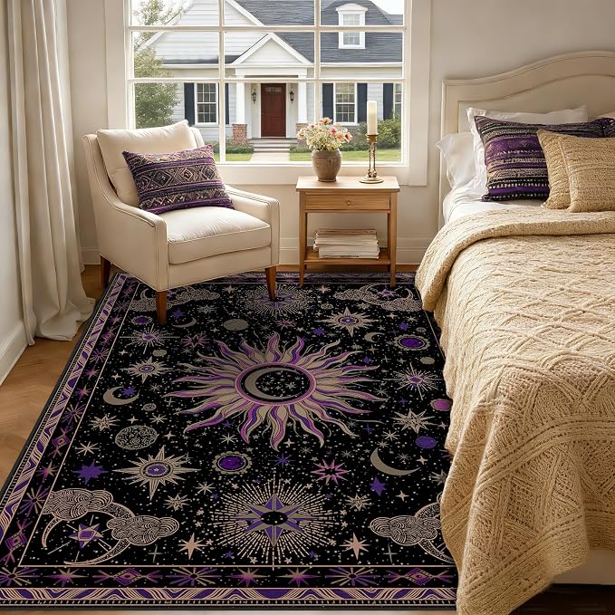 Vacuum-Friendly, 5x7 Washable Area Rug - Image 3