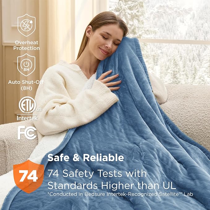 Bedsure Heated Blanket Full Size, Soft Electric Blanket - Image 6