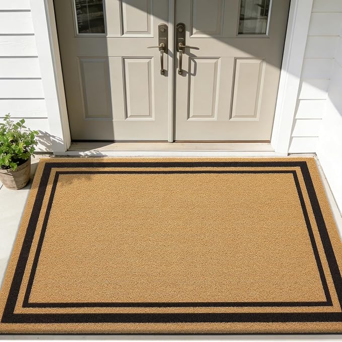 OLANLY Front Door Mat, Low Profile Doormat, Stain and Fade Resistant, - Image 2
