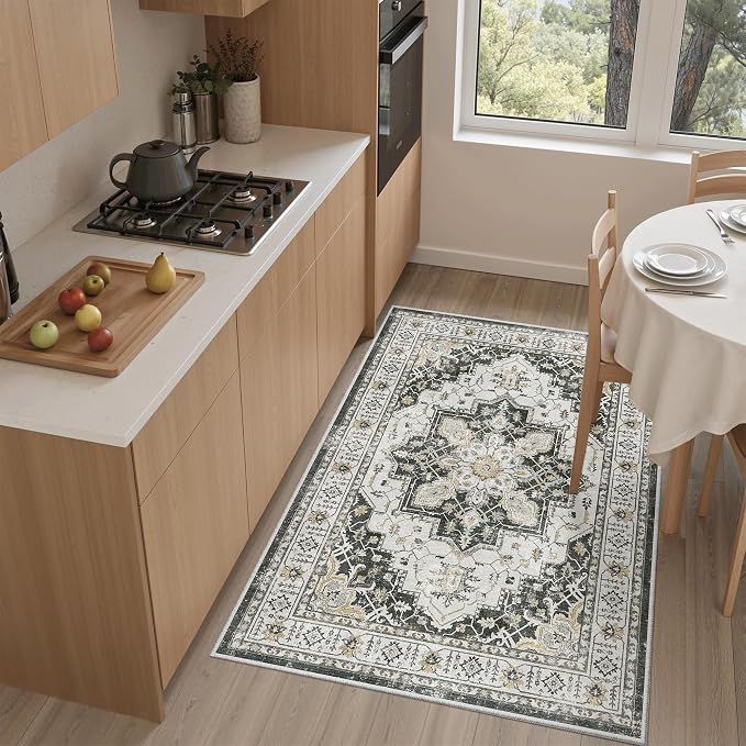 Madane Washable Entry Rug 3x4 Area Rugs by Madane