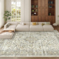 8x10 Area Rugs for Living Room, Large Washable Rug, Dining Room, Low Pile by Zesthome