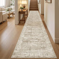 Soalmost Runner Rug 2x12 Washable Non-Slip Hallway Kitchen Runners Brown | by Soalmost