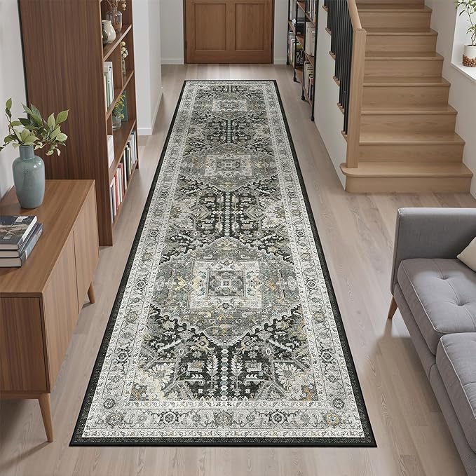 Madane Hallway Runner Rug 2x8 Washable Kitchen Rugs, Soft Non Slip Throw Entry - Image 4