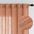 MYSKY HOME Floor Length Burnt Orange Curtains 95 Inch Long Panels, Boho by MYSKYHOME