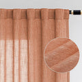 MYSKY HOME Burnt Orange Curtains by MYSKYHOME