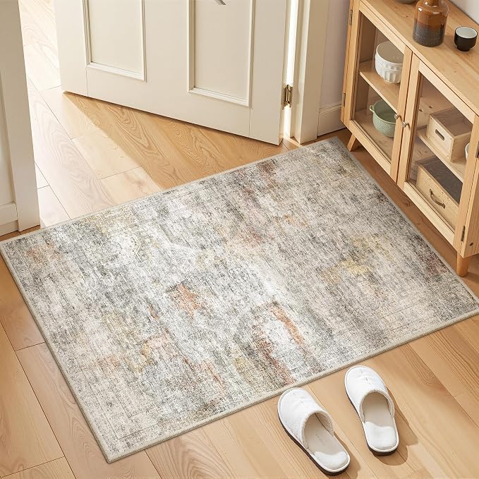 2x3 Rug Non Slip, Small Washable Entryway Rug, Runner - Image 5