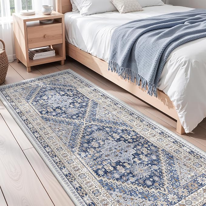 3x8 Runner Rug Non Slip, Washable Hallway Runner Rug, Nursery Room, Soft Runner - Image 5