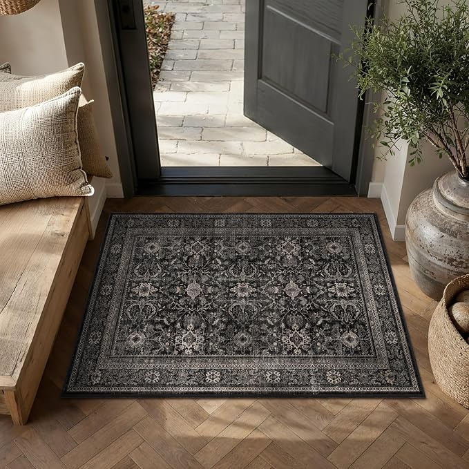Schweek 2x3 Entryway Rug Washable Non Slip Rugs by Schweek