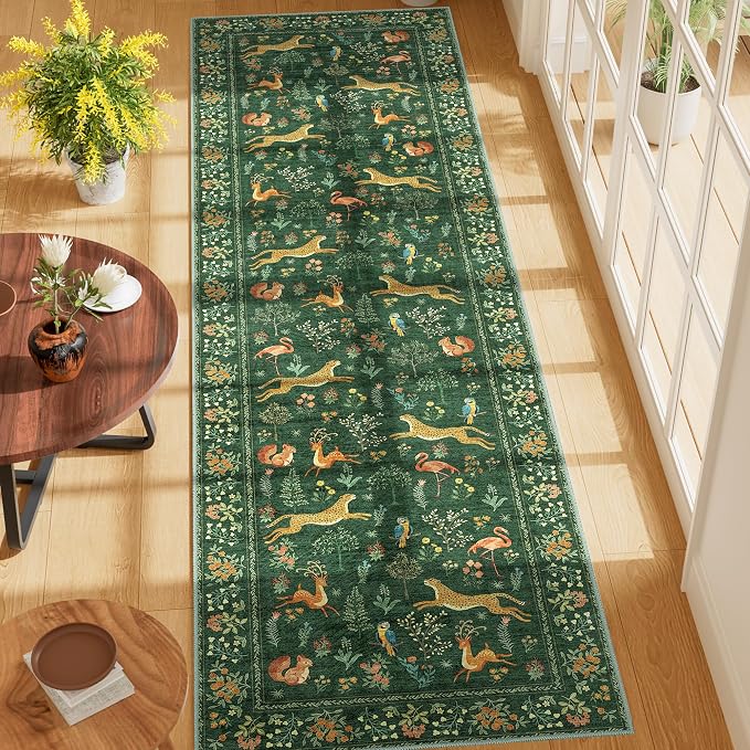 DUKINO 2x7 Runner Rug for Hallway, Washable Kitchen Rugs Non Slip, Stain - Image 3