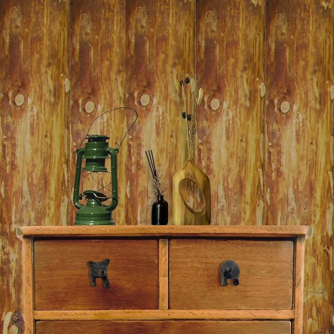 BestGiftEver Black Bear Drawer Pull and Cabinet Knob - Rustic Decor Dresser Hardware for Mountain, Cabin, Lodge or Woodland Home Decorations with Wildlife Charm (Bear Head and Tail Set)