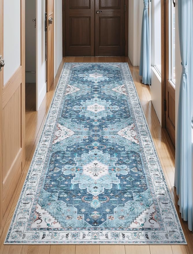 SERISSA 2'6"x8' Washable Non Slip Boho Runner Rug by SERISSAHomeDecorCollection