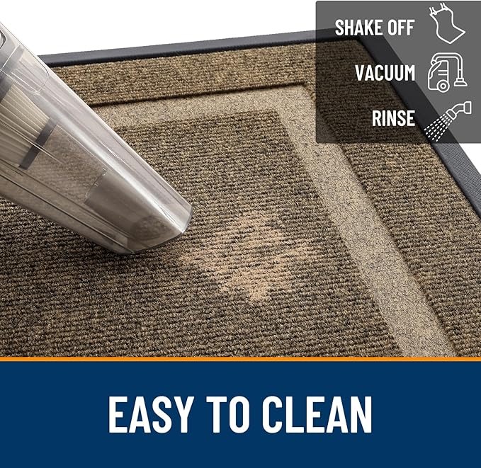 OLANLY Front Door Mat Outside 59x23, All-Season Heavy-Duty Rubber Doormat | - Image 6