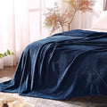BEDELITE Fleece Blanket Soft Plush King Size Bed Blanket Navy 108"x90" | Ultra by BEDELITE