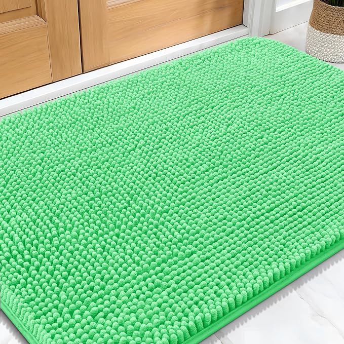 OLANLY Dog Door Mat for Muddy Paws 30x20, Super Absorbent Chenille Mud Mat | by OLANLY