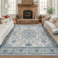 RELEANY Washable Area Rug, Square 8'x8', Water Repellent, Pet Friendly by RELEANY