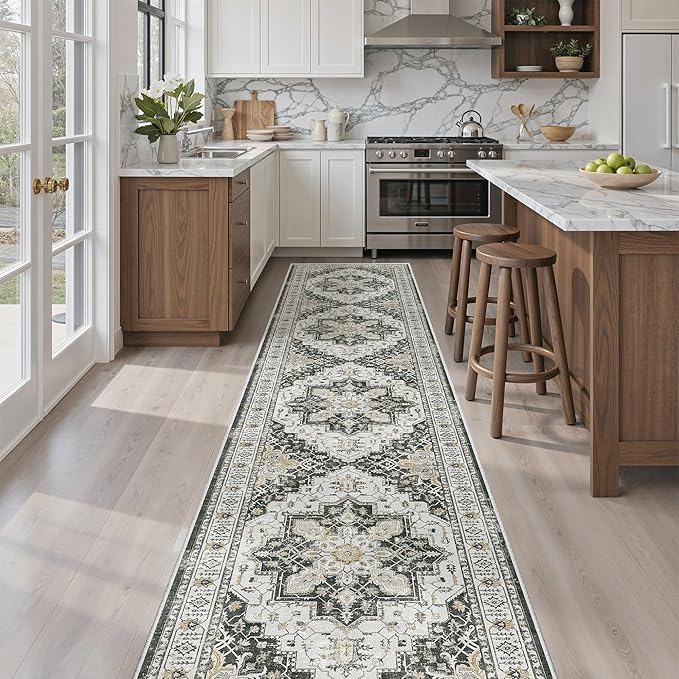 Madane Washable Runner Rugs 2x10 Long by Madane