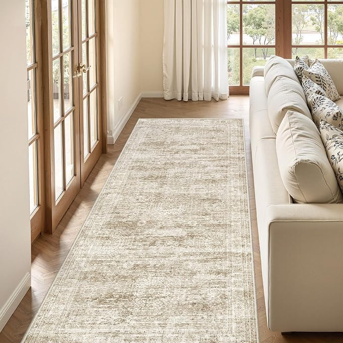3x8 Runner Rug Non Slip, Washable Hallway Runner Rug, Nursery Room, Soft Runner - Image 5