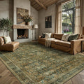 6x9 Area Rugs - Washable Vintage Retro Living Room Rug, Soft Ultra Thin Non by Yarooge